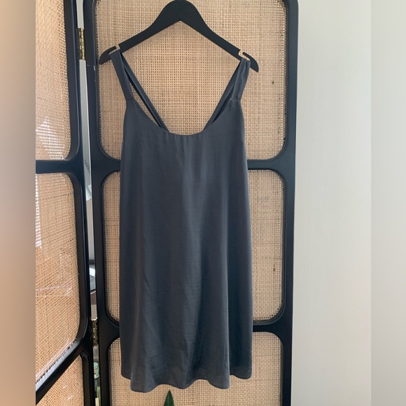 Free People Late Night Mini Slip Dress in Gray - Picture 3 of 6